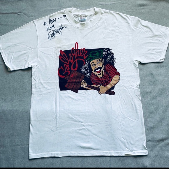 Other - Autographed Vintage 90’s Gallagher Unchained comedy tour Shirt